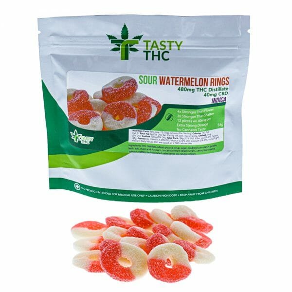 Tasty THC Sour Watermelon Rings