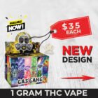 Gas gang 1 gram vape pen disposable rechargable